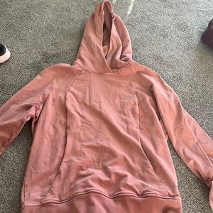 Lululemon Washed Dusty Rose Scuba Hoodie